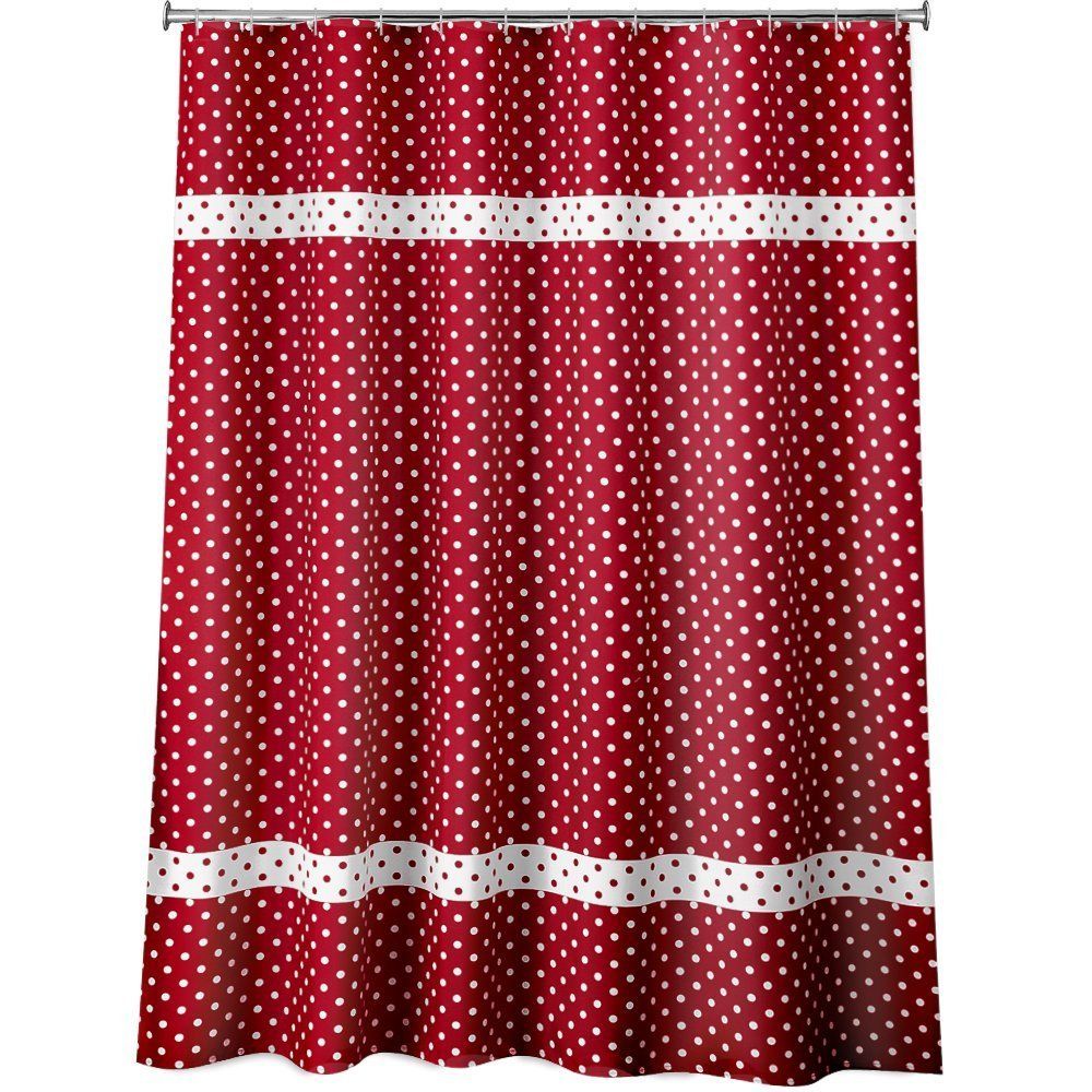 Shower Curtains Red Simple Home Decoration